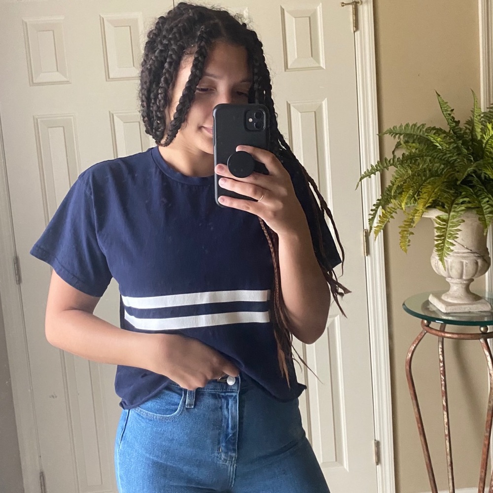 Tricot Brand Navy Cotton T Shirt